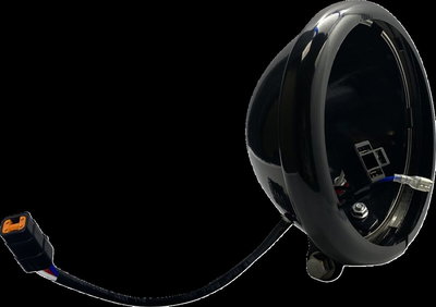 SHELL HEADLGHT 5.75 BLK