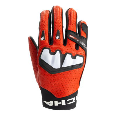 STRADALE AP-X LEATHER GLOVE black/red XL