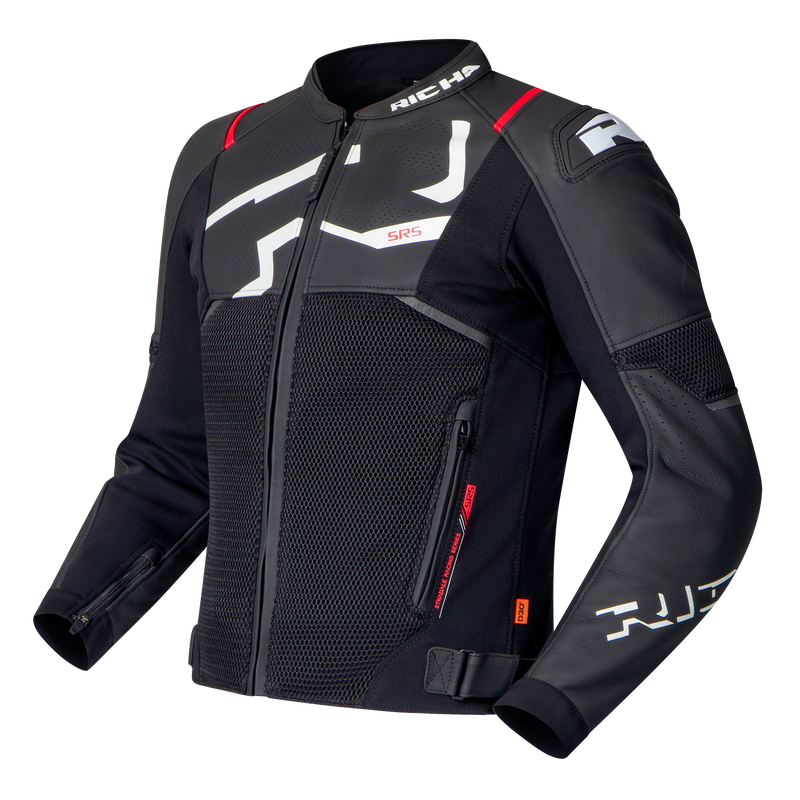 STRADALE EVO LEATHER JACKET black/white 60
