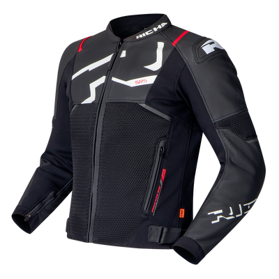 STRADALE EVO LEATHER JACKET black/white 60