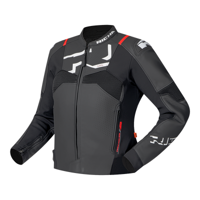 STRADALE EVO LEATHER JACKET WOMEN black/white 36