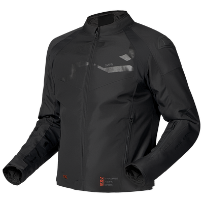 STRADALE TEX WP JACKET black/yellow fluo 4XL