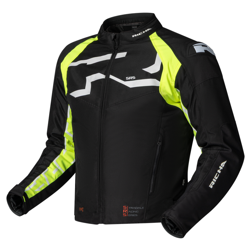 STRADALE TEX WP JACKET black/yellow fluo 3XL