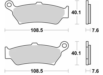 BRAKE PAD SINT REAR