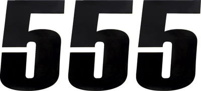 NUMBER MOOSE #5 6 BLACK