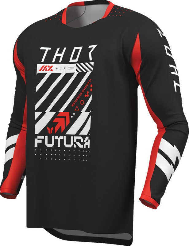 JERSEY LAUNCHMODE FUTURA BK/RD