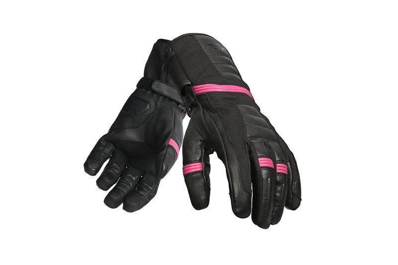 Sweep Clea vattentätt dam handske svart/rosa, XL