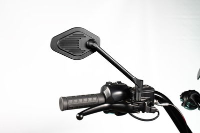 MIRROR ADJUSTABLE LONG STEM BL