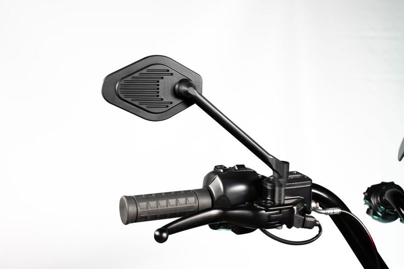 MIRROR ADJUSTABLE LONG STEM BL