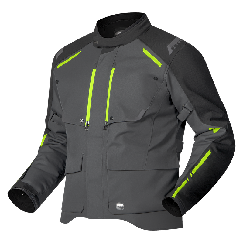 TAURUS JACKET (WP) black/yellow fluo L
