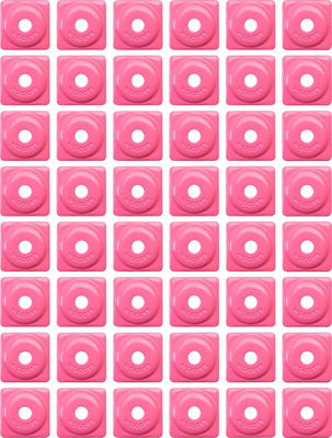 BACKER SQ ALM PINK 48PK