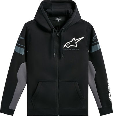 HOODIE ZIP ESEMEX BLACK/CHARCO