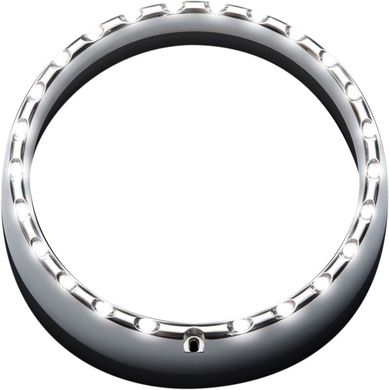 TRIM HALO 06-13 CHR WHT