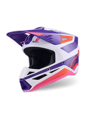 HELMET SM3 HEAT WHT/PU/PINK 2X