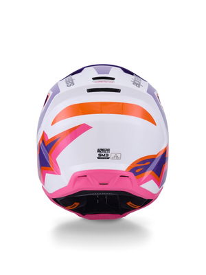 HELMET SM3 HEAT WHT/PU/PINK 2X