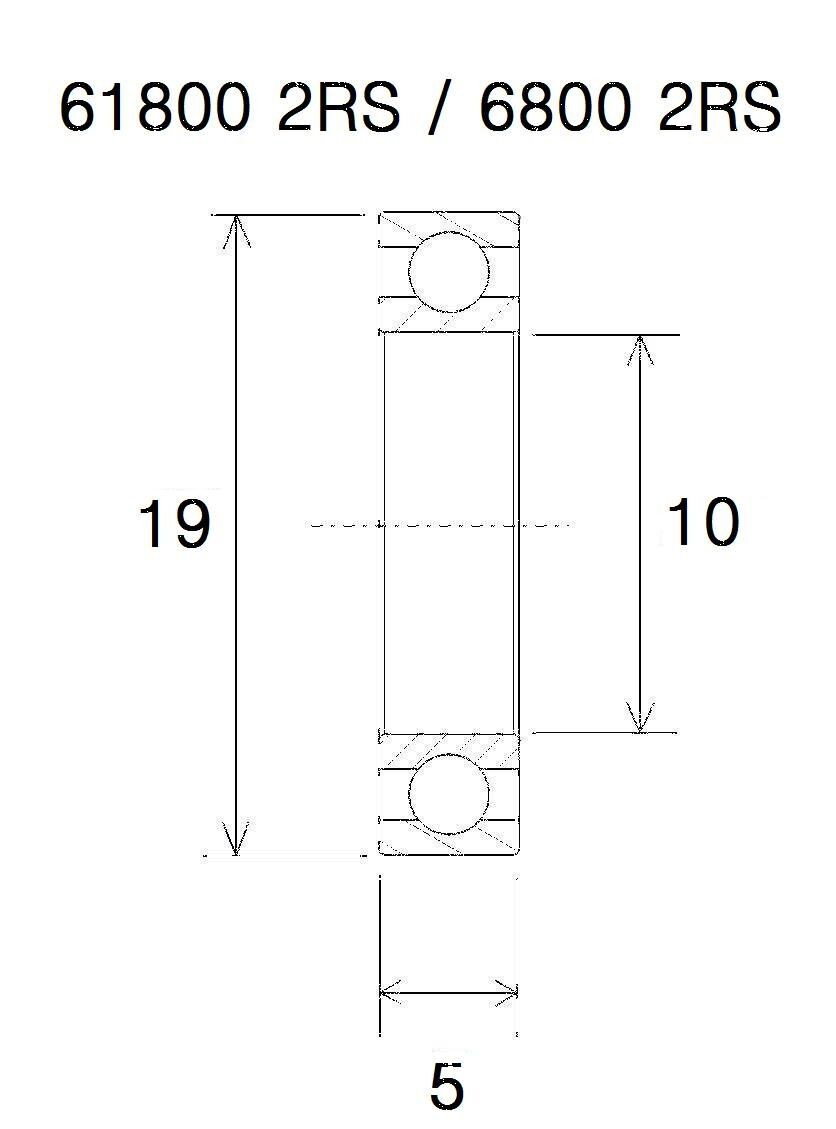 BEARING B3 10X19X5MM