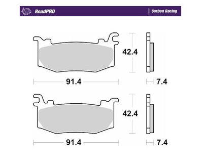 BRAKE PAD CARBON RACING