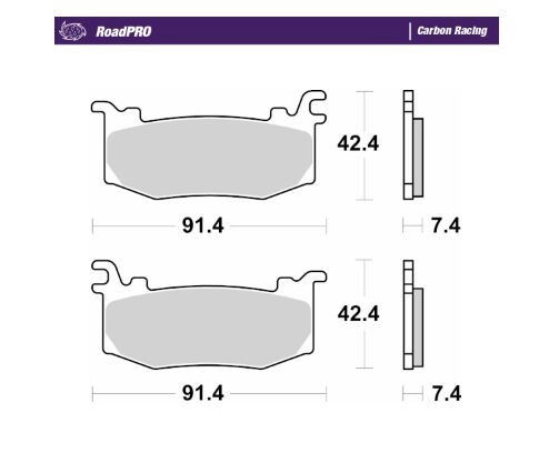 BRAKE PAD CARBON RACING