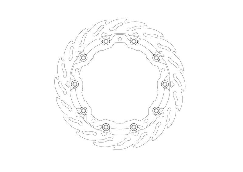 BRAKE DISC FLAME RACING FT L