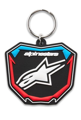 KEY FOB PLATE BLACK/BLUE/RED