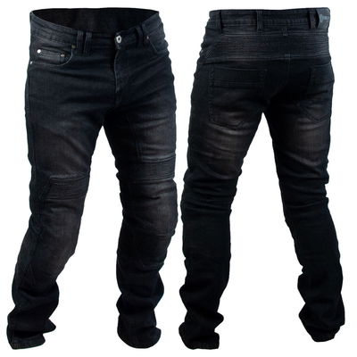 TIMELESS Rascal kevlar jeans, 40/33", svart, stretch, CE