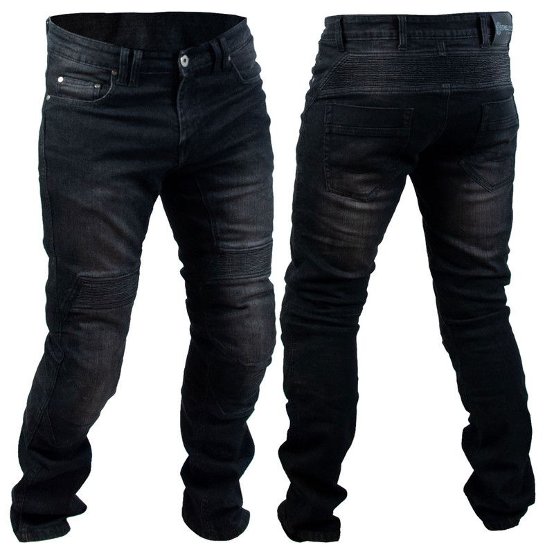 TIMELESS Rascal kevlar jeans, 40/33", svart, stretch, CE