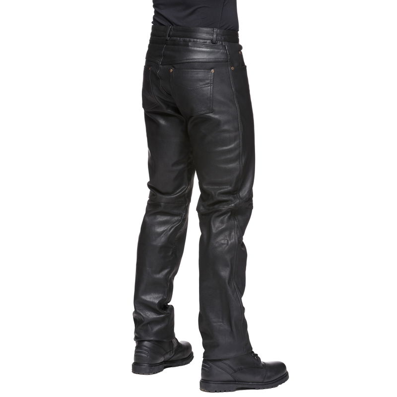 Sweep Rock leather jeans, W44