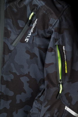 Sweep Breakout vattentät softshell mc jacka, mörkgrå/camo, 6XL