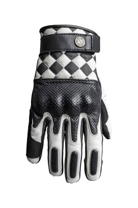 GLOVE TRACKER RACE LEATHER WHI