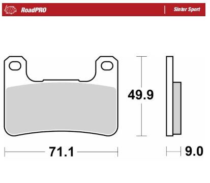 BRAKE PAD SINTER SPORT REAR