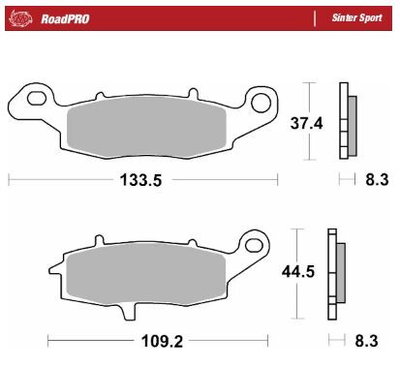 BRAKE PAD SINTER SPORT REAR