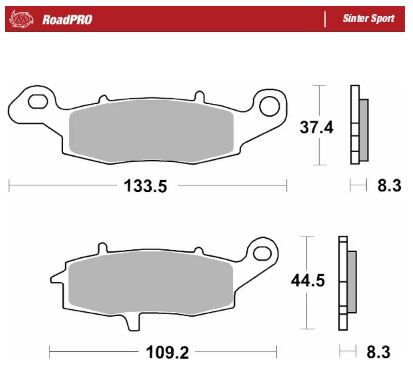BRAKE PAD SINTER SPORT REAR