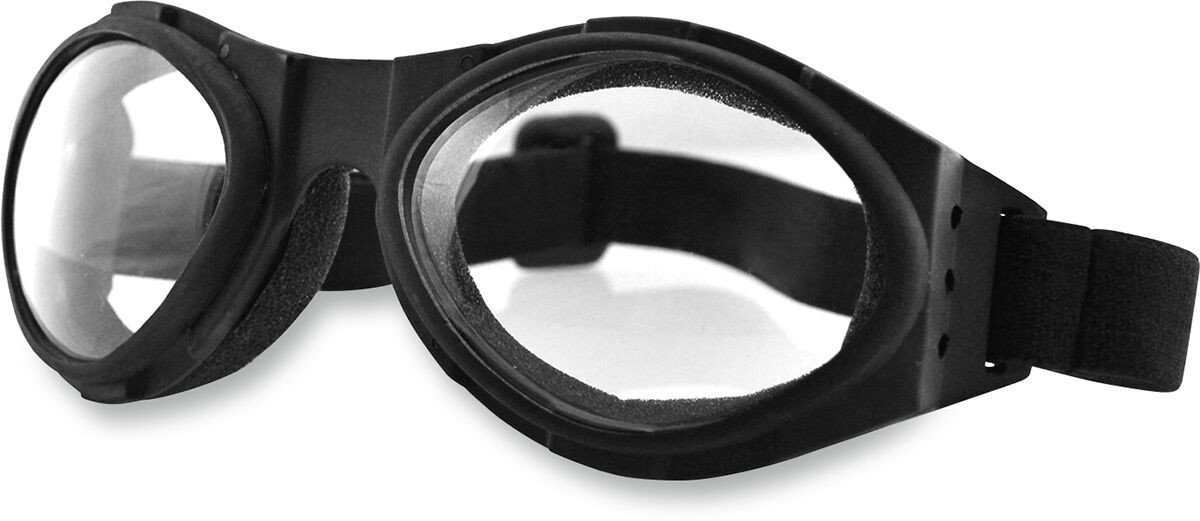 GOGGLE BUGEYE BLACK W/ CLEAR L