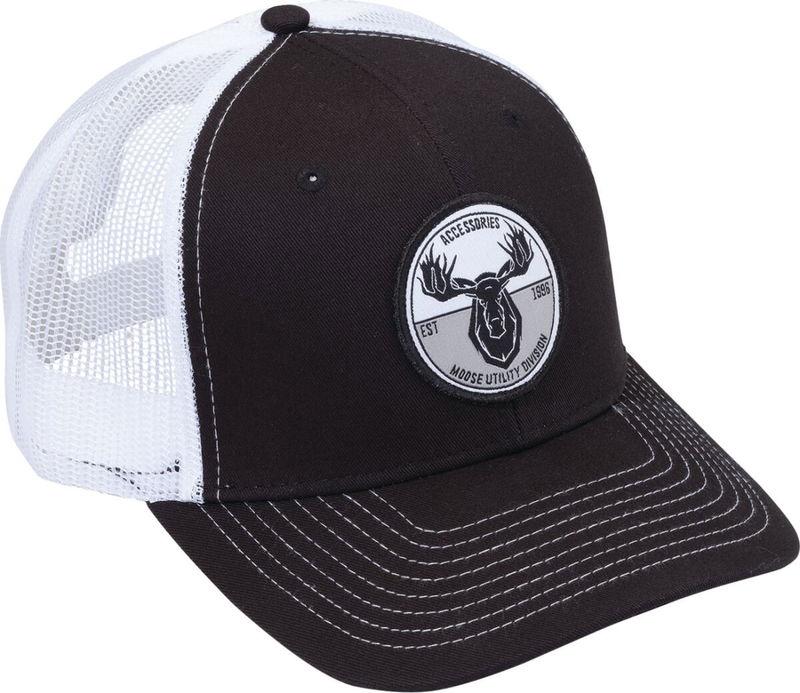 HAT MUD BADGE BK/WH