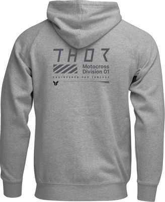 PULLOVER STAMP HTR GY XL