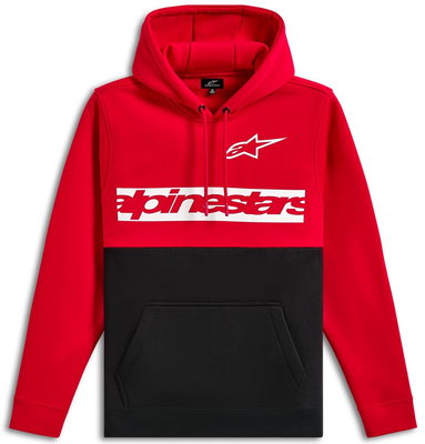 HOODIE PO PARALLEL RED/BLACK 2