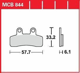 BRAKE PAD ORGANIC STREET