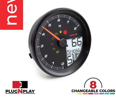 GAUGE HD-05 FXD 04-14 BLK