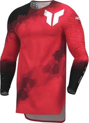 JERSEY SPORTMODE CARBON BK/RD