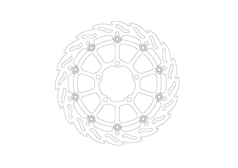 BRAKE DISC FLAME FRONT