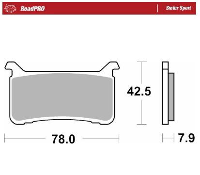 BRAKE PAD SINTER SPORT REAR