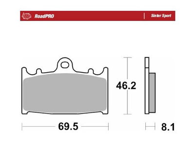 BRAKE PAD SINTER SPORT REAR