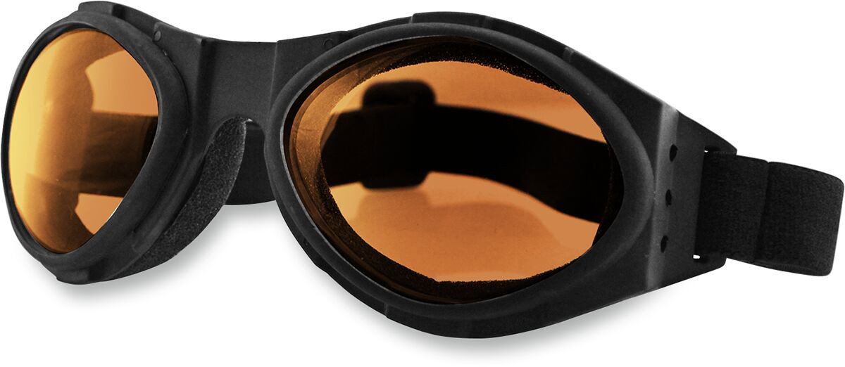 GOGGLE BUGEYE BLACK W/ AMBER L