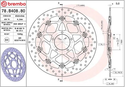 BRAKE DISC FLOAT FR
