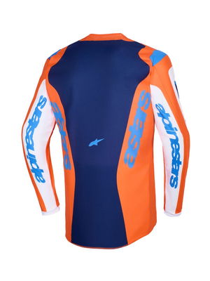 JERSEY FLUID GRID ORAN/BLUE 2X