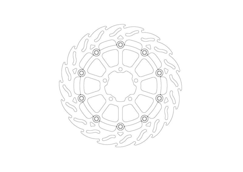 BRAKE DISC FLAME FRONT