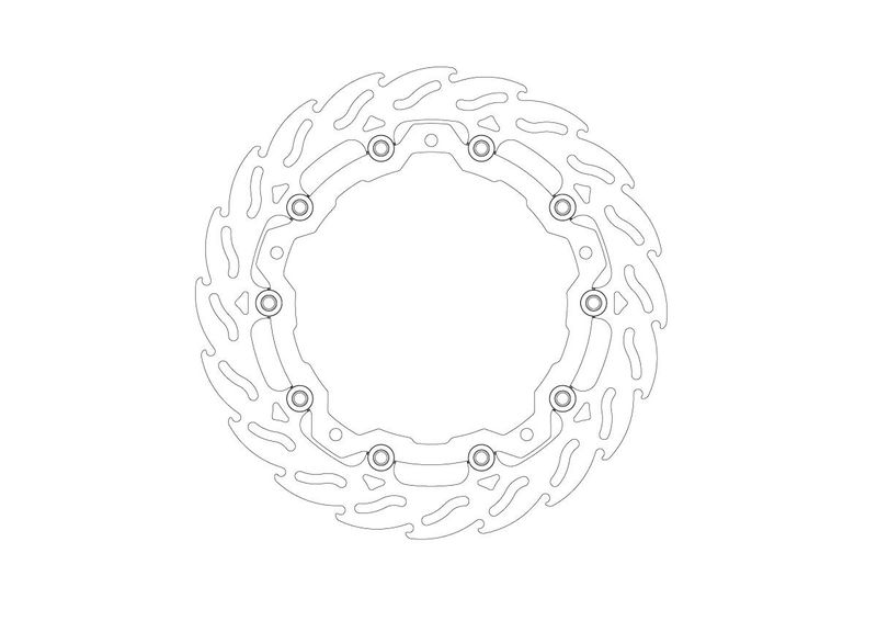 BRAKE DISC FLAME FRONT