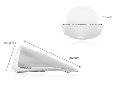 WINDSCREEN RACE RS125 CLEAR