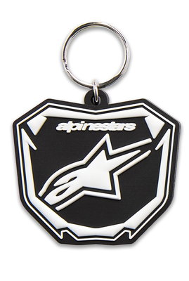 KEY FOB PLATE BLACK/WHITE