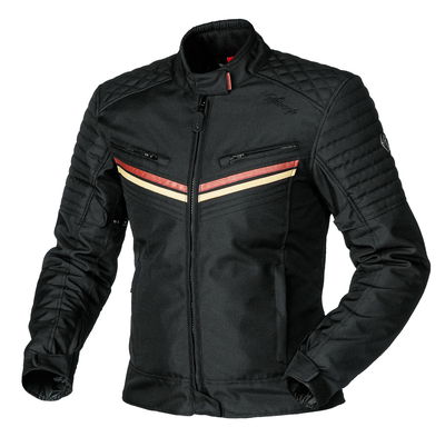Sweep Scrambler vattentät dam textiljacka, svart/beige/vinröd, 44